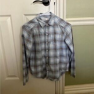Abercrombie and Kids  Blue Plaid Shirt